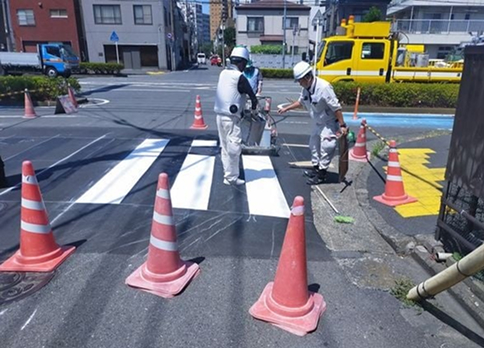 歩道舗装補修工事